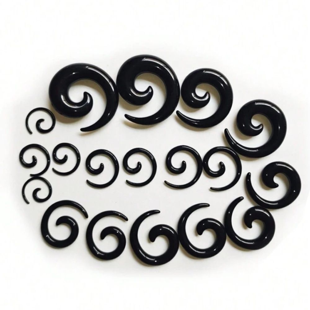 3for$20 9 sets Snail Ear Gauges Kit, Classic Fashionable Acrylic Ear Stretchers